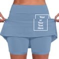 thumbnail image 4 of WEAIXIMIUNG Rallonge de Pantalon de Maternité Jupe-Short Taille Mi-Haute pour Femmes avec Poches / Jupe-Short Décontractée Active Deux Pièces, 4 of 7