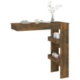 thumbnail image 5 of vidaXL Wall Bar Table Smoked Oak 102x45x103.5 cm Engineered Wood, 5 of 5