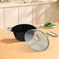 thumbnail image 4 of Casserole à Soupe Antiadhésive, Marmite à Ragoût Grande Capacité pour Toutes les Cuisinières, Compatible Induction, Casserole de Format Familial avec Poignées au Toucher Froid, 4 of 9