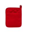 thumbnail image 1 of Home Collection Support de Casserole en Polyester/caoutchou Rouge, Lot de 2 - Résistant à la Chaleur, Prise Antidérapante, Boucle de Suspension - Idéal pour Manipuler des Articles de Cuisine Chauds, 1 of 4