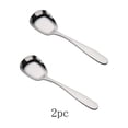 thumbnail image 1 of Amzcrzy Kitchen Supplies, Spoons, Kitchen Gadgets, Kitchen Utensils Set, 2pcStainless Steel Spoon Flat Bottom Spoon Dessert Spoon Rice Spoon flat bottom spoon, 1 of 2
