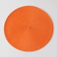 thumbnail image 1 of Binwennn Ensemble de Vêtements de Table pour 4 Chaises, Napperon en Caoutchouc, Napperons Ronds Tressés, Napperons pour Tables à Manger, Tissé, Lavable, Non Napperons 15 Pouces (Orange, 1 of 8