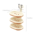 thumbnail image 3 of Rotating Soap Rack Wall Mounted | No Drill Installation | Multi Layer Swivel Plastic Soap Tray | Efficient Drainage | Partitioned Storage Organizer | Beige Gray | 28x14x9.5cm, 3 of 7