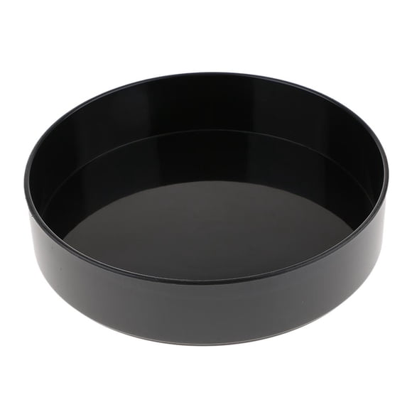 Gifts Japanese Round Ceramic Black Ikebana Suiban Pot Tray Bonsai Flower Container Black 28cm