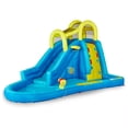 thumbnail image 1 of Banzai Parc Aquatique Gonflable Big Blast avec Mur d'Escalade, Glissade, Piscine Éclaboussures, 1 of 12