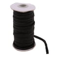 thumbnail image 2 of veasfak 1Roll 21 Meters 6mm Wide Black Flat Elastic Cord Rope String Waist Band for Cuff, 2 of 7