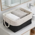 thumbnail image 4 of Panier de Rangement Pliable en Tissu pour l'Organisation de la Maison – Rangement pour Garde-Robe, Jouets et Lessive avec Poignées Robustes, 4 of 6