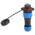 thumbnail image 2 of Waterproof Plug Socket, Electrical Cord Connector, IP68 Waterproof Power 2-9 Pin Plug Socket Kit for Electrician Wiring, Electrical Outlet Switches, 2 of 7