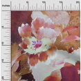 thumbnail image 2 of oneOone Rayon Maroon Fabric Floral Sewing Craft Projects Fabric Prints By Yard 56 Inch Wide, 2 of 4