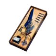 thumbnail image 1 of Mechanical Wing Quill Dipped Water Gift Box Carved Pen With Base Holiday Birthday Gift 15ML, 1 of 1