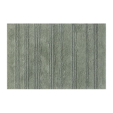 Ensemble de tapis de bain réversibles en coton coupé et bouclé Better Homes & Gardens, 2 pièces, Green River, 17" x 24" et 20" x 30"