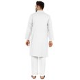 thumbnail image 4 of Atasi Ensemble Kurta Pyjama 2 Pcs pour Homme, Col Henley, Kurta Long Décontracté, 4 of 7