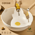 thumbnail image 4 of Carote 12" Wok Pan with Lid, Nonstick Cookware with Induction, All Stoves Compatible, Easy to Clean, White Granite, 4 of 7