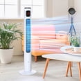thumbnail image 2 of HOMCOM Freestanding Tower Fan Cooling for Home with Oscillating 12H Timer, 2 of 10