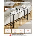thumbnail image 2 of VEVOR Table Console en Marbre Moderne Étroite Longue Table Console avec Prise de Courant, 2 of 9