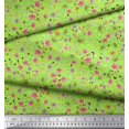 thumbnail image 2 of Soimoi Poly Georgette Fabric Leaves,Butterfly & Flower Floral Print Fabric by Yard 52 Inch Wide, 2 of 3