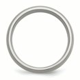 thumbnail image 2 of Titanium Sterling Silver Inlay 8mm Brushed Band Ring 12 Size, 2 of 6