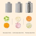 thumbnail image 4 of Electric Cheese Grater, 50W Electric Cheese Shredder Vegetable Grater Multifunctional Electric Salad Machine Electric Salad Machine for Vegetables Carrot Home Kitchen Use, 4 of 7