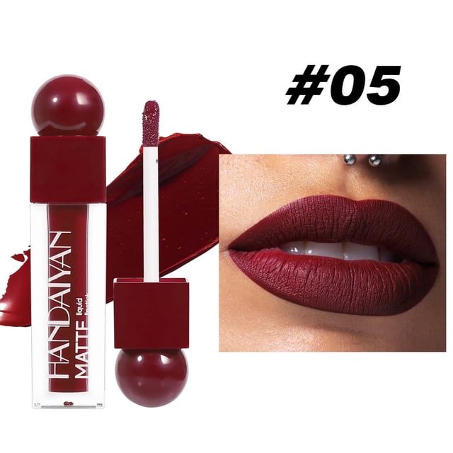 FcBaudy Rouge à Lèvres pour Femmes, Encre à Lèvres, Brillant à Lèvres Mat Brillant à Lèvres Rouge à Lèvres Ne Colle Pas à la Tasse et Ne s'Estompe Pas Brillant à Lèvres Brillant à Lèvres