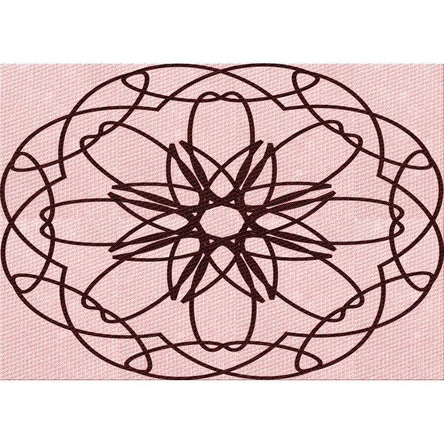 Ahgly Company Machine Washable Indoor Rectangle Transitional Light Rose Pink Area Rugs, 7' x 10'