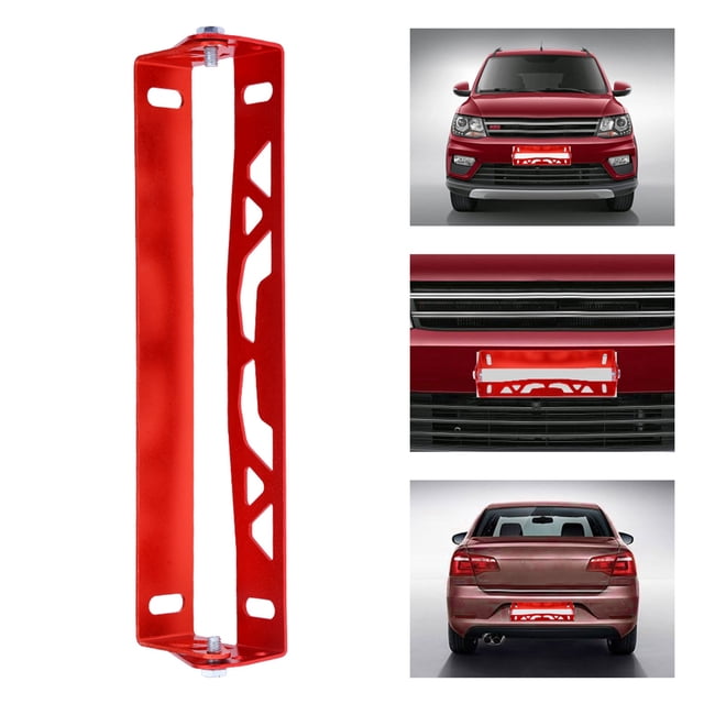 Universal Front Bumper License Plate Holder, License Plate Mount, Adjustable License Plate Relocator Bracket for Car