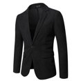 thumbnail image 1 of Mens Jacket Winter Mens Autumn And Winter Fashion Personality Solid Color Casual Suit Jacket, 1 of 3