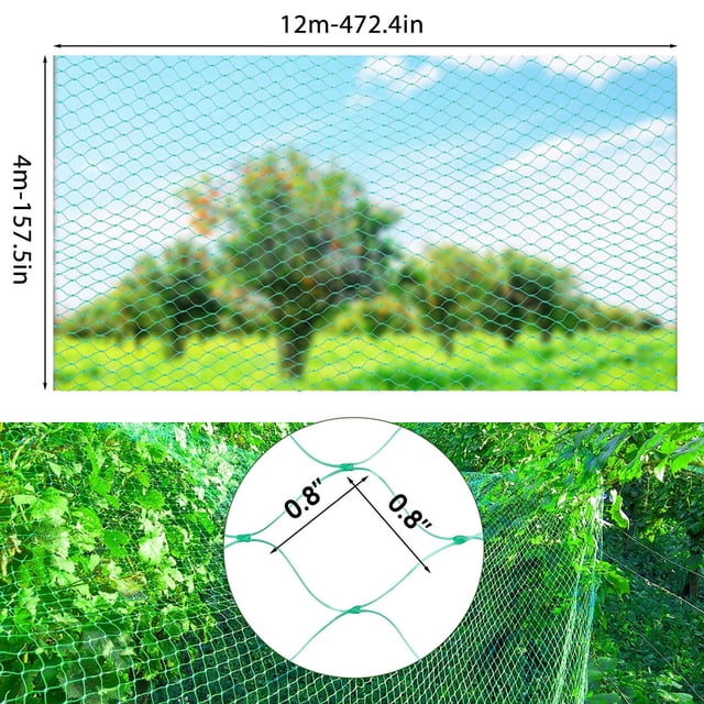 Yhmxh Gardening Supplies,Tools,Spring Garden Decor Orchard Protective Net Green Bird-Proof Net Polyethylene Bird-Proof Net A Net