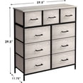 thumbnail image 2 of Sorbus Commode en Tissu à 9 Tiroirs pour Chambre - Haute Commode de Rangement pour Vêtements, Garde-Robe Autoportante Portable avec Tiroirs en Faux Bois, Ranger Vêtements, Désordre, Linge, 2 of 5