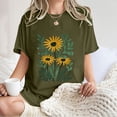 thumbnail image 4 of Offre à Durée Limitée Iumwxz T-Shirt Surdimensionné Tendance Coupe Ample T-Shirts pour Femmes Hauts Graphiques Floraux Manches Mi-Longues Col Rond Hauts pour Femmes Obtenez-le Aujourd'hui Plage, 4 of 7
