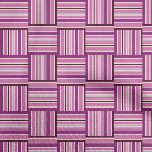 oneOone Cotton Poplin Pink Fabric Geometric Craft Projects Decor Fabric Printed By The Yard 56 Inch Wide