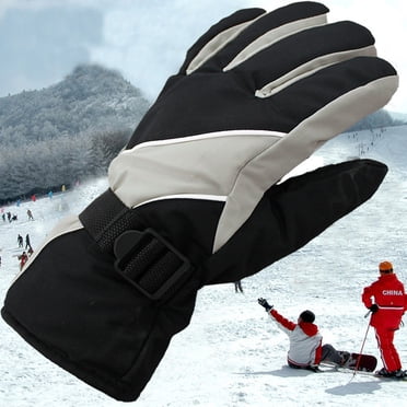 Agiferg Men's Winter Warm -30℃Waterproof Windproof Snow Snowboard Ski Sports Gloves