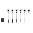 thumbnail image 2 of RKSTN Halloween Decorations LED Solar Halloween Six Eyeball Ground Insertion Light Ghost Festival Ghost Eye Horror Courtyard Decoration Light Halloween Decor, 2 of 3