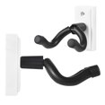 thumbnail image 4 of Arealer Guitar Wall Mount Hanger Hook Guitar Wall Hook Hanger Solid Sturdy Black Metal Holder Hanger Multifunction Hanger for All Size Acoustic Electric Bass Guitars White, 4 of 7
