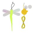 thumbnail image 2 of Door Hanging Cat Toy, Cat Hanging Toy Bell Adjustable Plush  For Cat Tease Cat Rope And Yellow Small Eye Sequined Dragonfly, 2 of 8