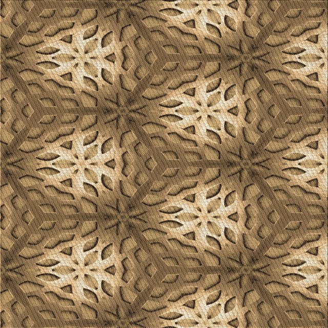 Ahgly Company Tapis d'Intérieur Lavable en Machine Carré Marron Selle, 5 Pieds Carré