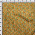 thumbnail image 3 of oneOone Georgette Viscose Mustard Yellow Fabric Geometric Texture Sewing Craft Projects Fabric Prints By Yard 42 Inch Wide, 3 of 4