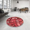 thumbnail image 4 of Ahgly Tapis Rectangulaire Lavable en Machine Intérieur Transitionnel Rouge Canneberge, 2 Pieds x 3 Pieds, 4 of 7