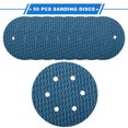 thumbnail image 4 of 50 Pcs Sanding Discs 6 Inch 6 Hole 60 Grit Hook and Loop Sandpaper Universal for Automotive Repair Blue, 4 of 7