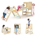 thumbnail image 1 of Costway Ensemble de Jouets d'Escalade 7-en-1 pour Tout-Petit avec Rampe Réversible Marchepied Marchepied Convertible Multicolore, 1 of 10