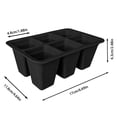 thumbnail image 3 of Binwennn Organic Pumpkin Butter 20 Lb 6 Hole Silicone Deep Root Control Seedling Tray Reusable & Shockproof Pots, 3 of 5