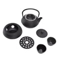 thumbnail image 1 of Cast Iron Tea Kettle, Energy Saving Cast Iron Kettle With Cups Warmer Strainer Mat For Office, 1 of 8
