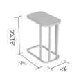thumbnail image 4 of Safdie & Co. C-Shaped Rounded Accent Table, Marble Top & Gold Metal Base, 4 of 4