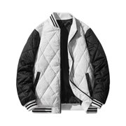 EGNMCR Womens Long Puffer Coat, Long Sleeve Padded Winter Down Coats, Hooded Parka Jacket Fashion Women Solid Stand-up Collar Cardigan Jacket Outerwear Padded Coat Women Coat
