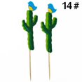 thumbnail image 2 of Coxeer Cake Topper Set Felt Plant Cute Cake Pick Cupcake Decoration Stick for Birthday, 2 of 10