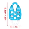 thumbnail image 3 of VONKY Portable Rope Pulley Smooth Rigging Climbing Accessory Locking Accessories Protective for Mountaineering Blue, 3 of 7