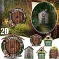 thumbnail image 3 of Miniature Fairy Door Hobbit Pixie Elf Tree Garden Gnome Decor FAST Ornament, 3 of 9