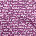 thumbnail image 1 of oneOone Rayon Purple Fabric Text Craft Projects Decor Fabric Printed By The Yard 56 Inch Wide-1R, 1 of 5