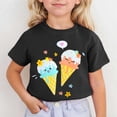 thumbnail image 2 of HNMKIU T-Shirt à Manches Courtes Imprimé Mignon pour Filles à Col Rond pour Enfants T-Shirt Graphique Haut pour l'Été Confortable pour Tous les Jours Tenue Active Stylée pour Filles, 2 of 4