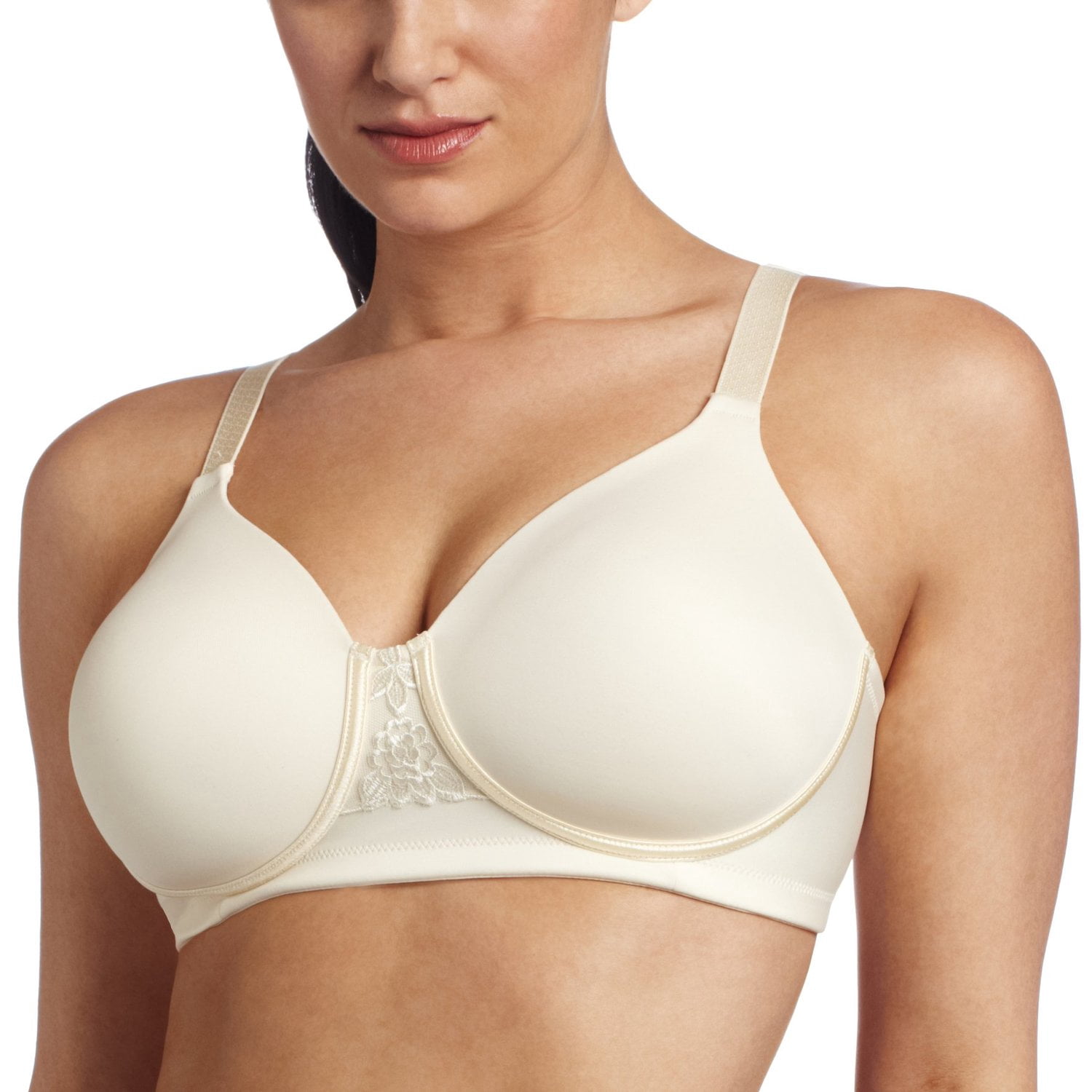 Vanity Fair Womens Beauty Back Full Figure Wirefree Bra, 44B, Ivory