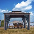 thumbnail image 4 of Amdohai Rideaux d'Extérieur pour Pergola, Rideaux d'Extérieur Occultants pour Patio, Décor Extérieur Imperméable avec Fini Antirouille, 4 of 7